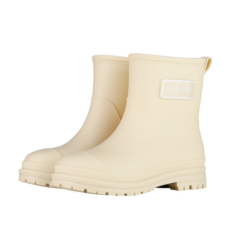 New rain shoes women's fashion water shoes wear non-slip rain boots thickened water boots work overshoes rubber shoes water shoes