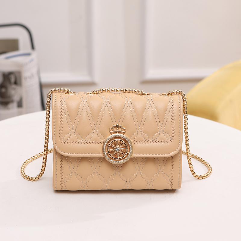 Embroidered Square Bag, One Shoulder Crossbody Women's Bag, Urban Simple and Versatile, Niche Texture One Piece