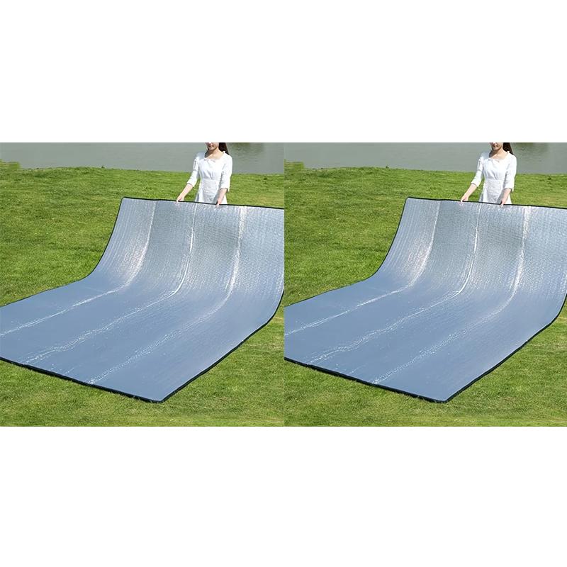 Waterproof Mat Double-sided Aluminum Film Moisture-Proof Mat Portable Picnic Mat Outdoor Tent Camping Beach Moisture-Proof Mat