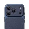 Luxury Lychee Texture Leather Matte Hard Case For iPhone 17 Pro Max 16 15 14 13 12 11 Pro Max Full Lens Protection Back Cover Shell