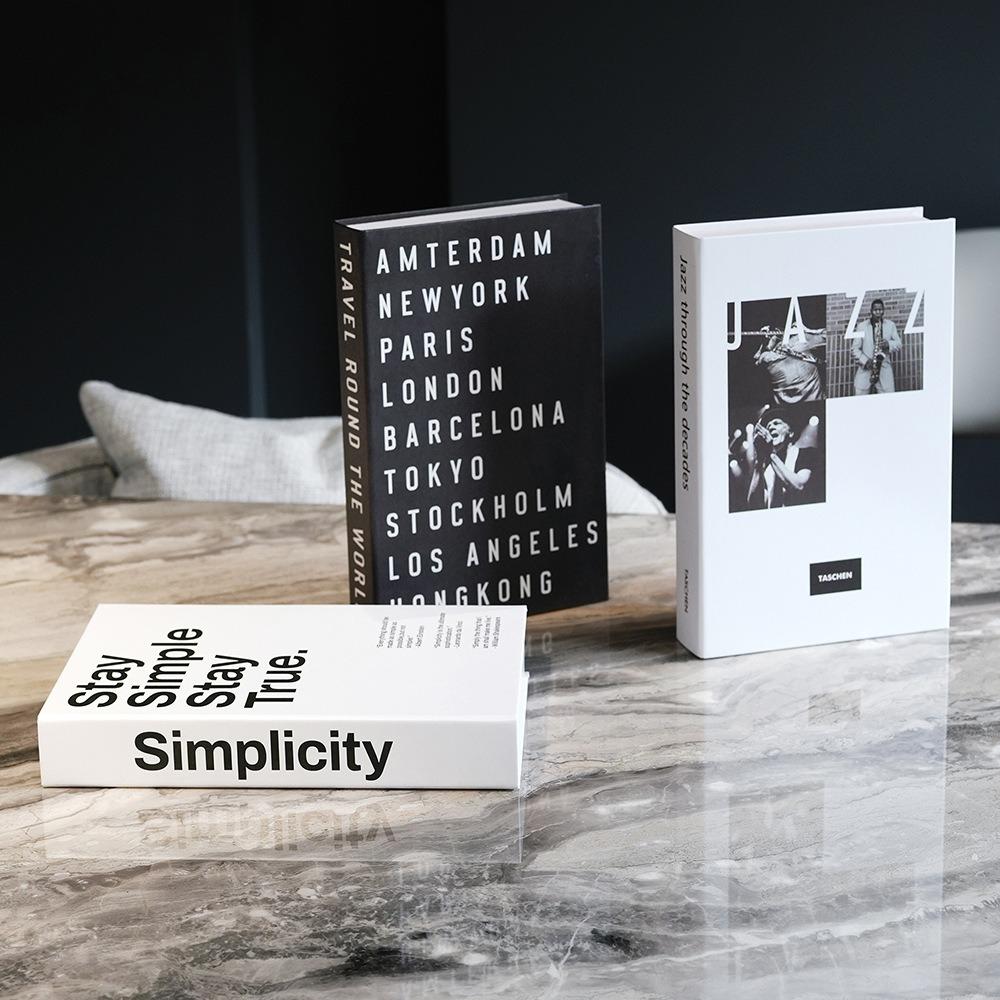 3PCS/Set Photo Props Decorative Simulation Books Paper Faux Books Creative Fake Books  Bedroom