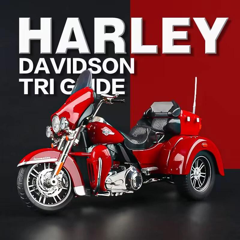 1/9 DAVIDSON Alloy Die Cast Motorcycle Model Simulation Sound Light Children's Toys Boys Birthday Gift