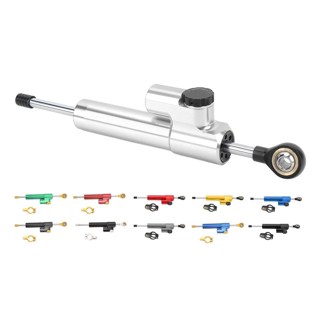 Motorcycle Steering Damper Adjustable Universal Fit Increase Stability Steering Stabilizer for Motor