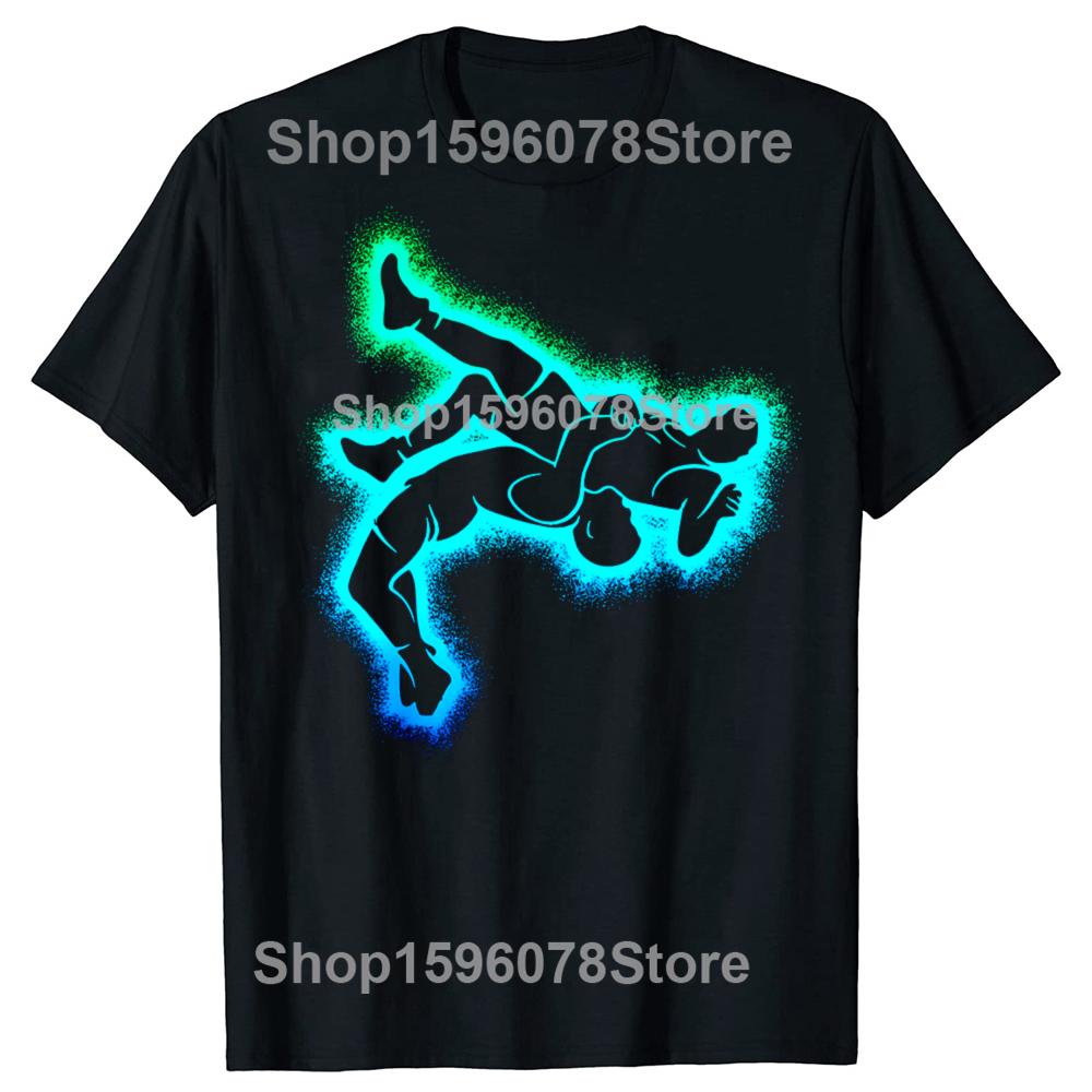 Funny Wrestling Wrestler Boys T Shirts Cotton Short Sleeve Birthday Gifts Mens Clothing Fashion Casual Loose Oversized T Shirt