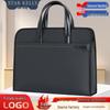 Men's Oxford Cloth Laptop Briefcase: Printed Handbag for Business, Office, and Document Carrying
