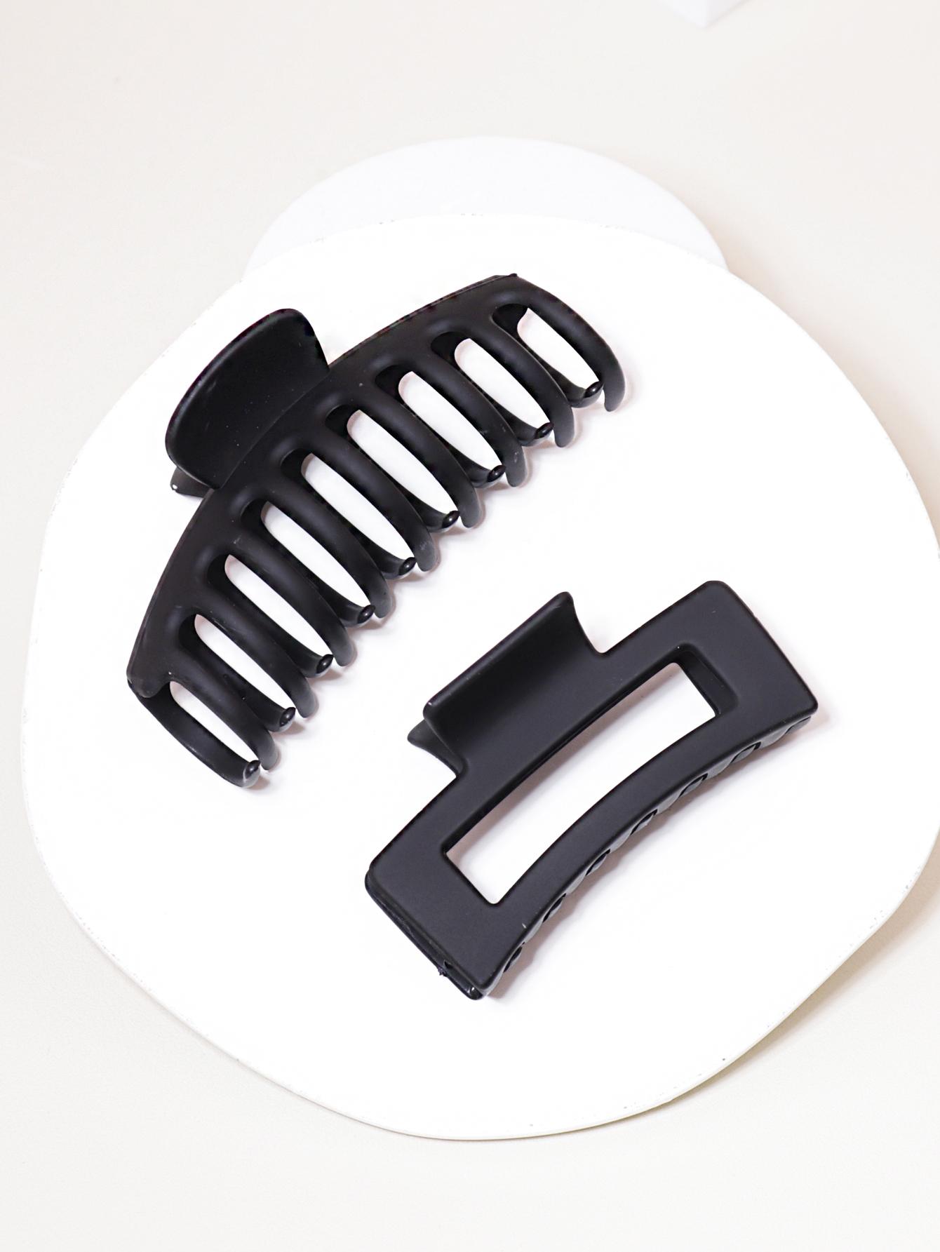 

2 шт. пластиковая модная заколка-краб для волос в корейском стиле, матовая с резиновым покрытием, женская заколка для укладки волос, специально для париков из натуральных волос