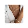 Accessory Steel Crushed Italian Chain Necklace And Bracelet Set Tarnish Resistant