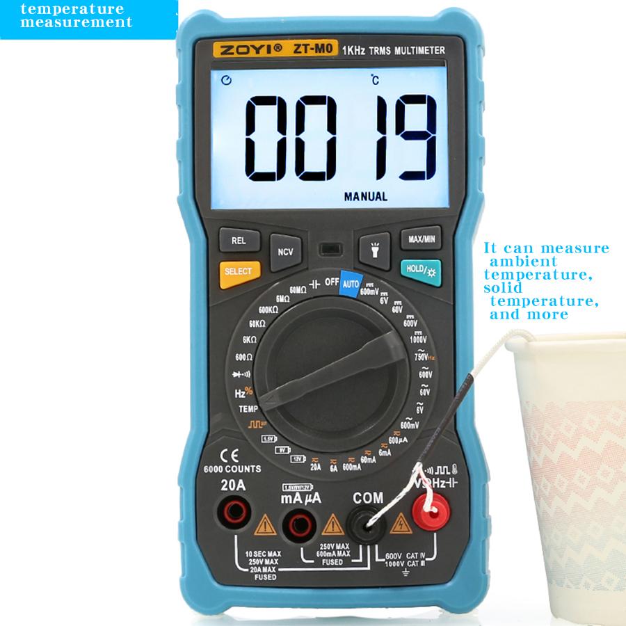 ZOYI ZT-MO Multimetru electrician inteligent automat + manual Multimetru digital de înaltă precizie cu auto-ranging