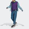 Adidas Originals Trefoil Tee Solid Color Logo Print Crew Neck T-Shirt Men Tops Purple IB3434