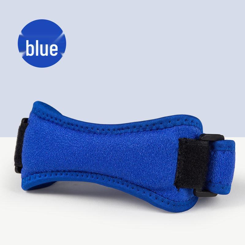 

Adjustable Compression Patella Strap for Outdoor Activities - Breathable Shock Absorbing Knee Pad for Cycling, Mountaineering, and Basketball. One Size синий