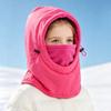 Thick Winter Face Mask Warm Windproof Hood Hat Hooded Kids Balaclava Hat  Skiing