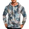 Men's Color Relaxed Fit Hoodie with Pocket and Drawstring