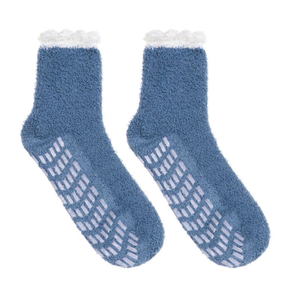 Liebliche Damen Winter Kälteschutz Korallenfleece Socken Plüschsocken Halbsocken
