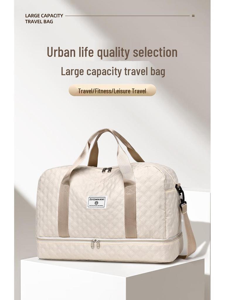 Damen Reisetasche mit Argyle-Muster und großem Fassungsvermögen für Business, Yoga, Schwimmen und Fitness