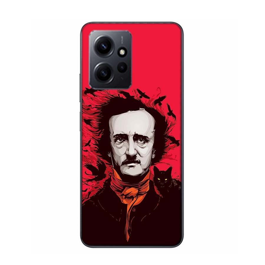 Edgar Allan Poe Phone Case For Redmi 12 13C 12C 15C 9 10 10C Note 13 Pro Plus 14 15 Pro 9T 9C 9A TPU Soft Cover Clear Cell Cases