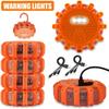 1/2/3/4/6/8/10/12Pcs LED Warning Light Built-in Battery 9Mode Safety Flare Dash Emergency Flashing Lamp Portable Strobe Light