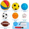 Balls for Toddlers 1-3,Toddler Sports Toys,Set of 7 Kids Ball Soft Foam Baby Sports Balls- Soccer Ball Basketball Baseball Rugby Bounce Ball
