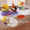 Kids Role Play Suitcase 3-in-1 Pretend Play Set with Mini Kitchen Doctor