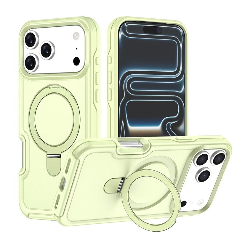 For IPhone 17 Pro Max Armor Round Tail Racket Stand Phone Case