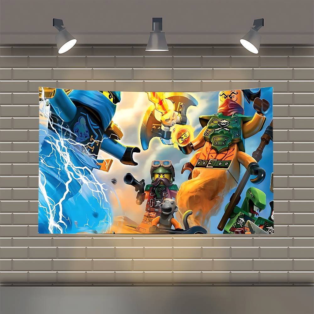 Cartoon LLego NNinjago MMasters Of SSpinjitzu Flag Flags Personalized Items Flags For Bedrooms Home Tapestry