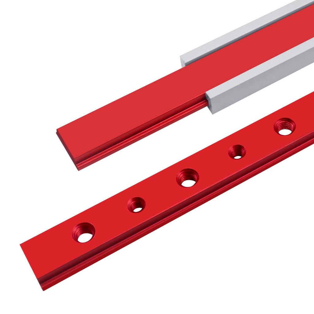 300mm Linear Slide Rail & Block: Aluminum Groove Slide for Table Saw, Engraving Machine, & Workbench DIY Modifications.