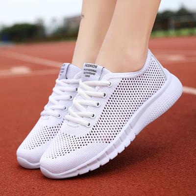Fashion Sneakers Women Summer Hollow Casual Sports Shoes Tenis Breathable Mesh Fashion Running Women's Shoes Zapatos Altos Hombre
