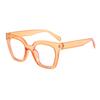 New fashion colorful color matching square large frame flat mirror ins personalized casual versatile street shot glasses frame tide