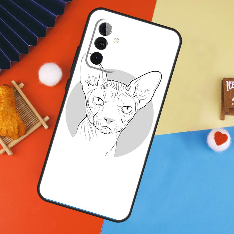 Sphinx Cat Case For Samsung Galaxy A54 A34 A14 A15 A35 A55 A52 A32 A12 A51 A71 A13 A23 A33 A53 Cover