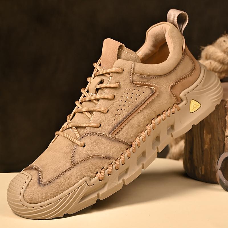 Pantofi casual pentru bărbați din piele naturală, lucrați manual. Mocasini confortabili și respirabili