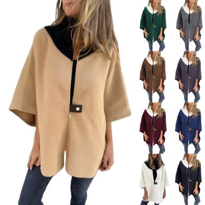 Women's Autumn And Winter Casual Loose Zipper Stand Up Collar Jacket Jacket