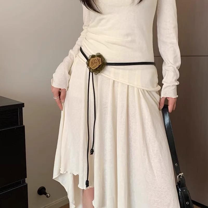 Women Fashion thin Belt Adjustable for Dress Jeans, Bohemian Waist Belt for Women, dress decor belt