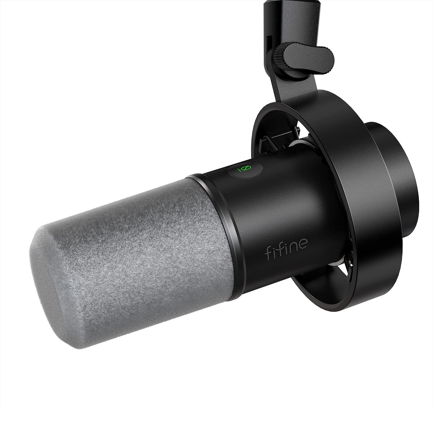 

FIFINE Динамічний мікрофон для подкастів Кардіоїдний візерунок USB-кабель Сумісний зі звуком та з навушниками та Сірий Ідеально для ігрового голосу, стрімів та озвучування AmpliTank чорний