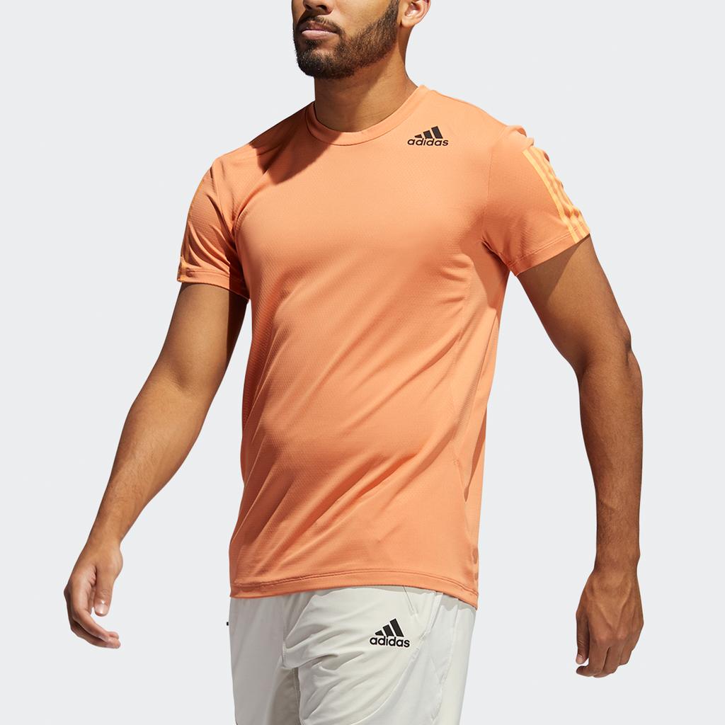Adidas HRDY 3-Stripes Training Short Sleeve T-Shirt Men Tops Khaki-Brown GP7652