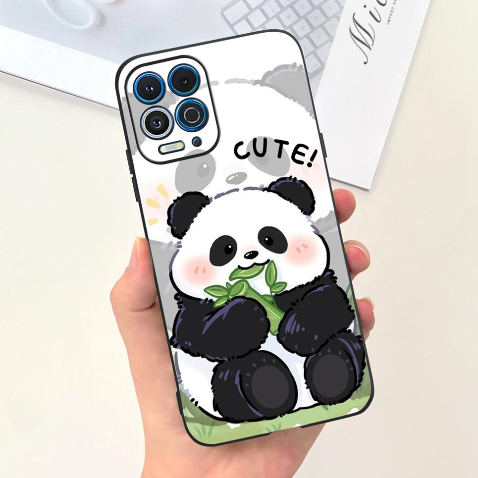 For Motorola Moto G100 Case Cute Panda Luxury Stylish Painting TPU Soft Phone Cover for Motorola Edge S 5G Bumper Silicone Coque
