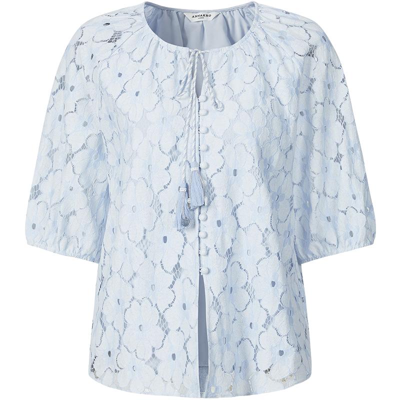 JUZI Annakou Women s Resort Embroidered H-line Shirt