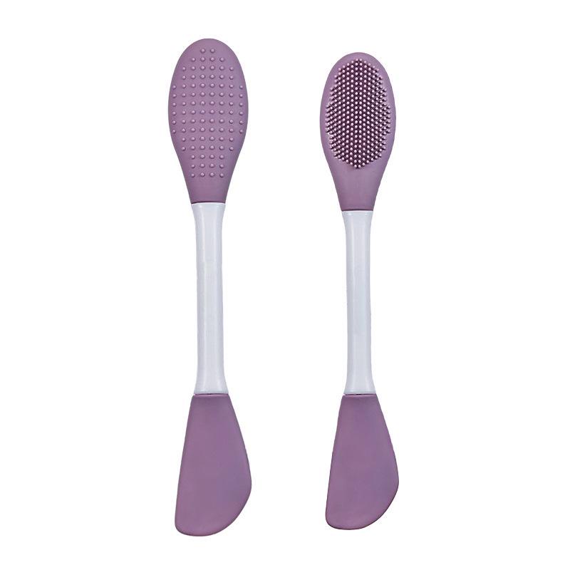 Silicone Double-Headed Facial Cleansing & Mud Mask Applicator Brush