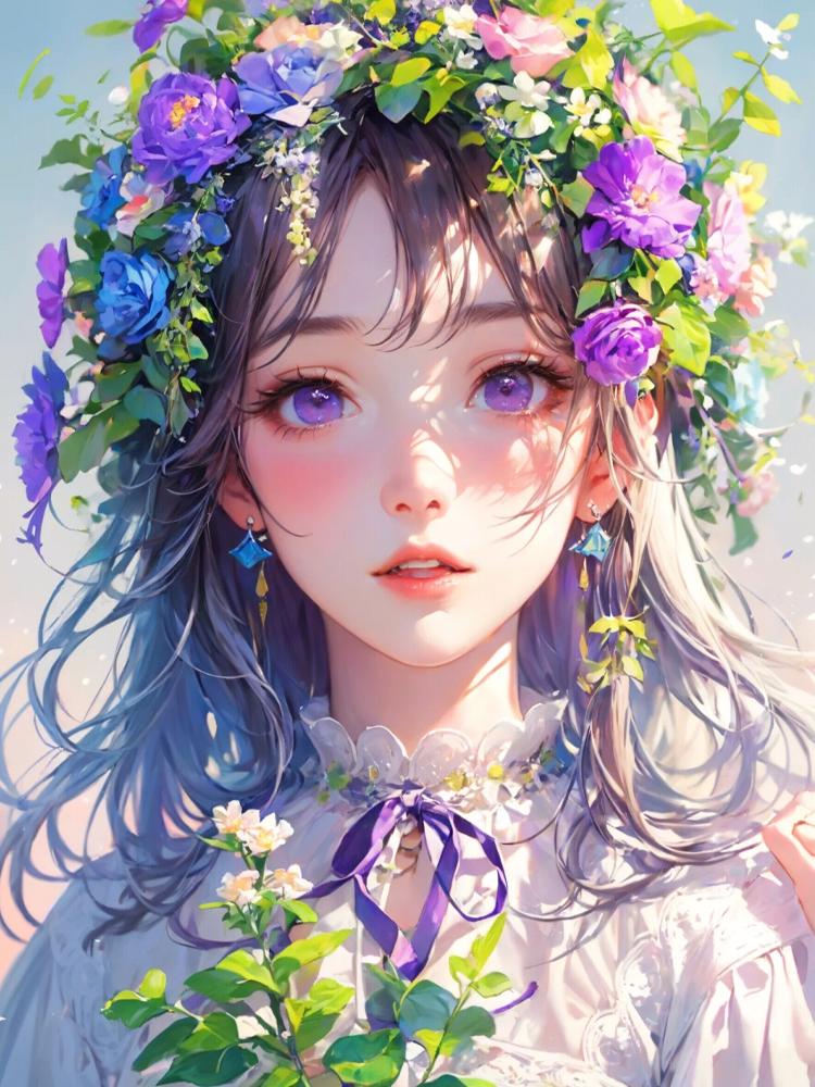 DIY Алмазная картина Мультфильм Цветочница Полная Алмазная мозаика Вышивка Мечта Крест Вышивка Набор Искусство Домашнее украшение