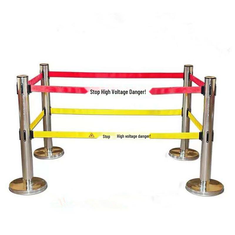 Stainless Steel Double-Layer Retractable Belt Barrier