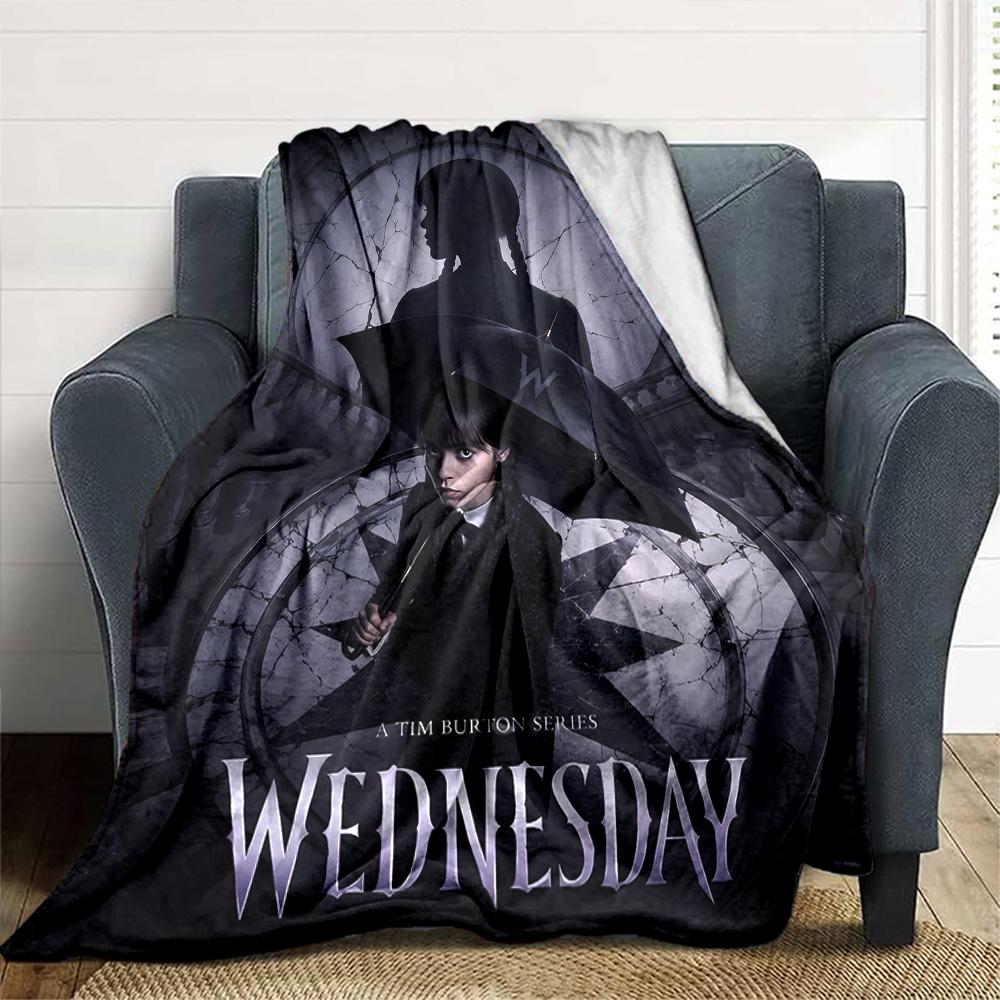 1pc Wednesday1 Blanket, Gift, for Men and Women, Soft Blanket, Good for Sofa Bed Couch Travel, Lightweight Flannel Blanket