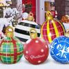 2025 Christmas 60cm Balls Decoration Outdoor Indoor Light Up LED Christmas Decoration Balloons Inflatable Toy Balls