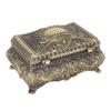 Metall Schmuckschatulle Rechteckige Aufbewahrungsbox für Schmuckstücke Vintage Schmuckschatulle für Frauen Mädchen Geburtstag Weihnachten