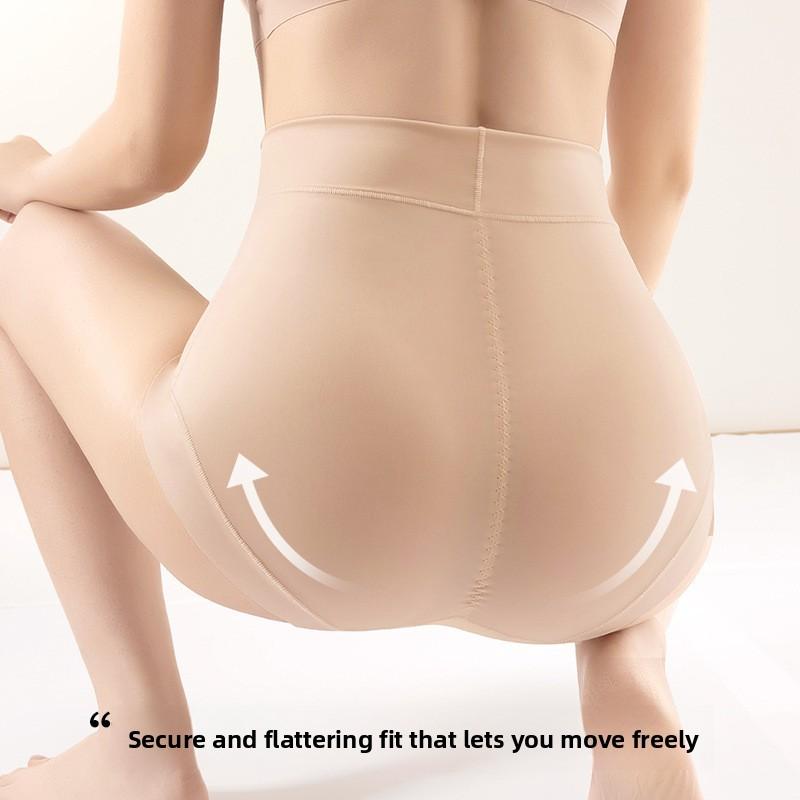 Large Size Female Spring and Autumn High Waist Abdominal Breathable Body Antibacterial Crotch Comfortable Hip Briefs