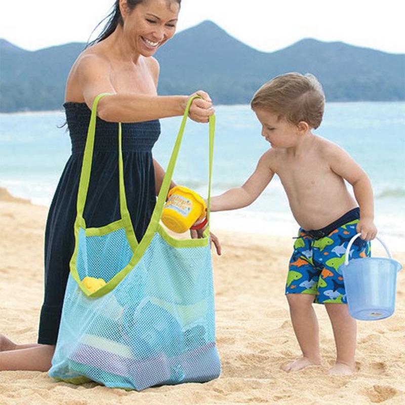 Infant Beach Plaything Bags Kids Mesh Bag Messenger Toys Implement Storage Handbag Sand Play Pool Pouch Tote Children Shoulder