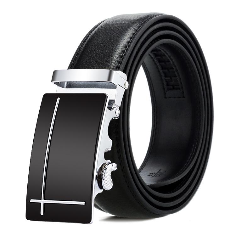 High Quality Men Fashion Automatic Buckle Leather Luxury Belts Male Alloy Buckle Belts for Men Ceinture Homme Cinto