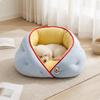 Semi-Enclosed Pet Bed Bolstered Soft Nest Cozy for Cats