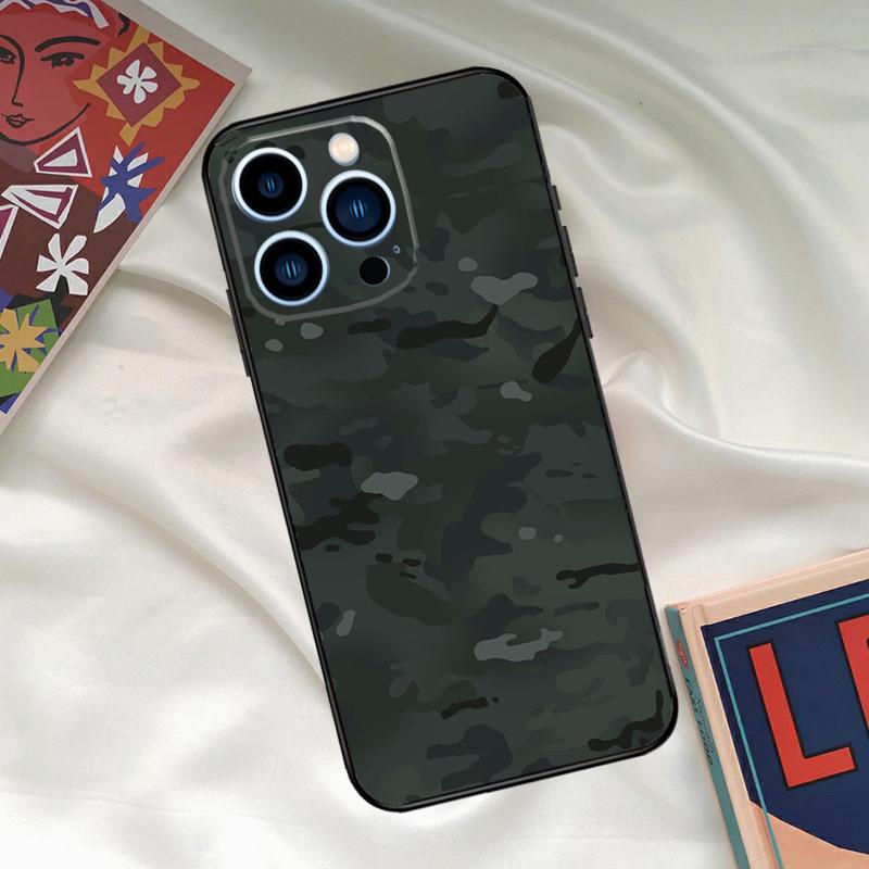 

Night Dark Camo Military Camouflage Phone Case For iPhone 15 14 12 11 13 16 17 Pro Max 15 16 Plus 13 Mini 16e 17 Air Funda Cover iPhone 14 Pro