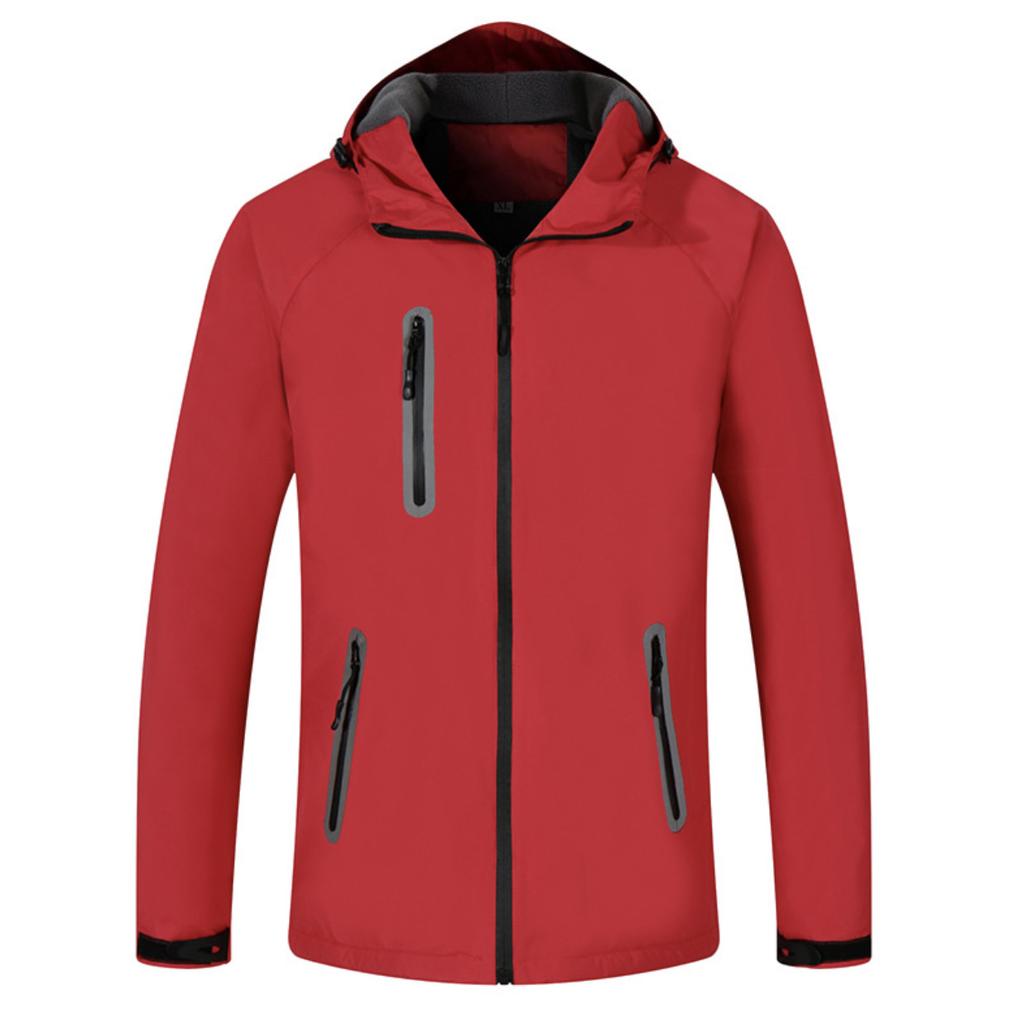 Outdoor Jacket Men's Large Size Fleece Mountaineering Jacket Windproof and Warm Thickened Cotton-padded Jacket