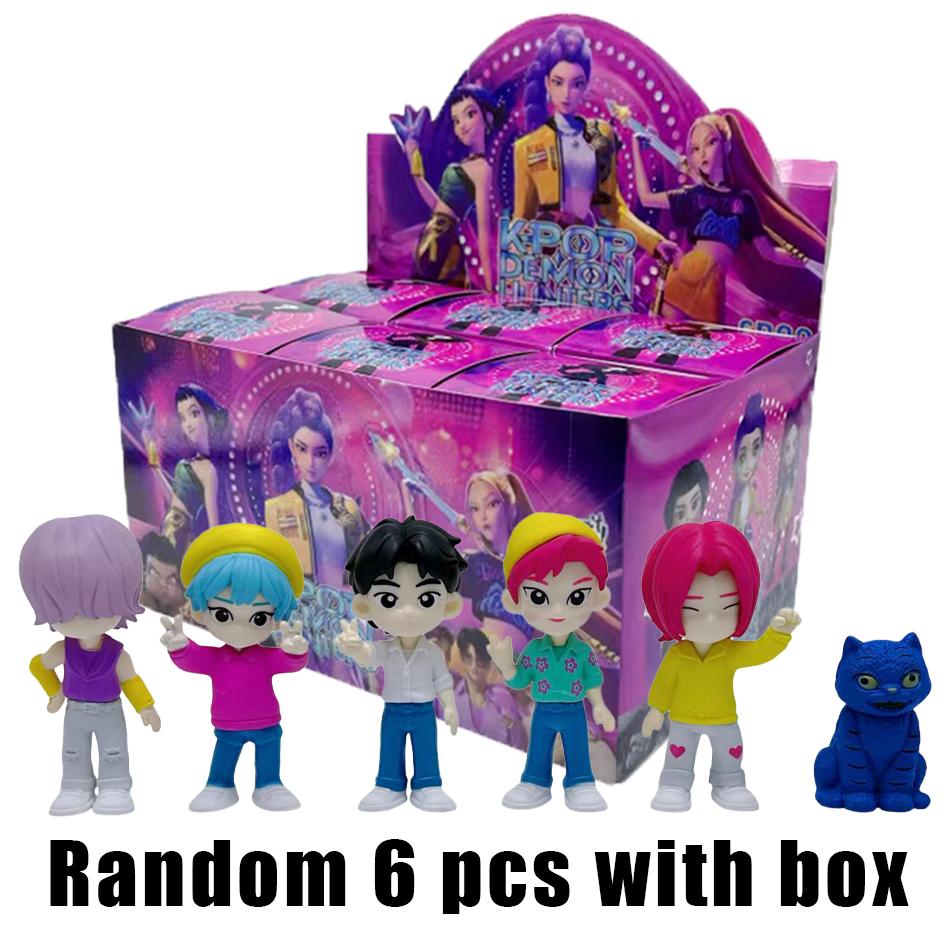 Neue Kpop Dämonenjäger Figur Spielzeug PVC Modell Cartoon Gaming Zubehör Schreibtischdekoration Sammlerpuppe Für Kinder Geschenk