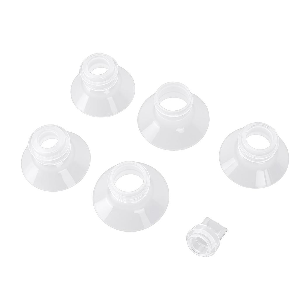 5 Pcs Duckbill Valves Flange Inserts Kit 13 15 17 19 21mm Pump Parts Replacement for Electric Pumps