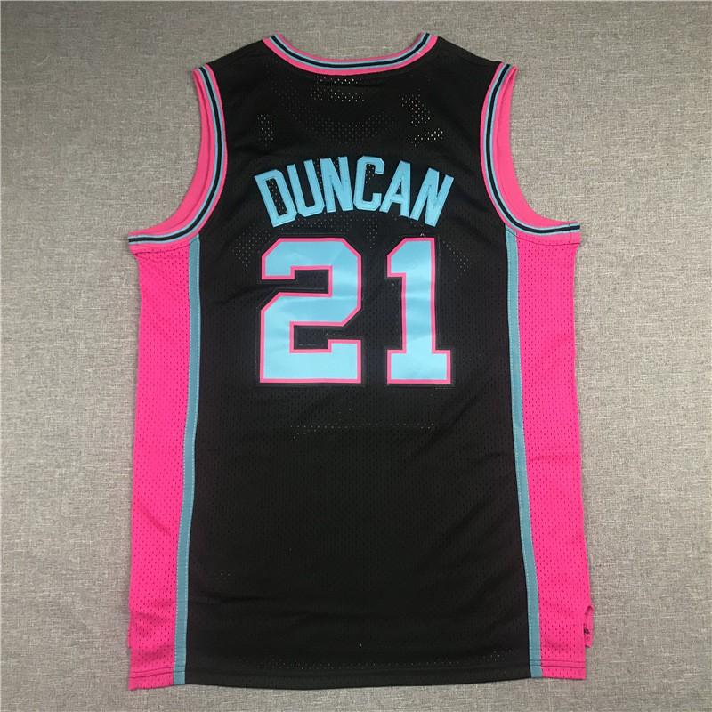 San Antonio Spurs 21 Retro Pink Basketball Jersey Men Women